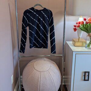 Tory Sport Tie-Dye Stretch Shirt (M, Blue + White)